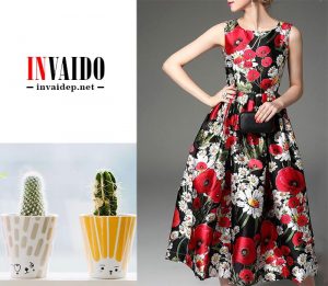 in chuyển nhiệt lên váy đầm