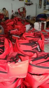 Gia công may balo, túi xách